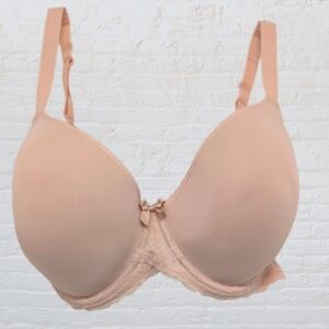 ECU Sculptresse by Panache Sasha Molded Plunge T-Shirt Bra Soft Pink 40F